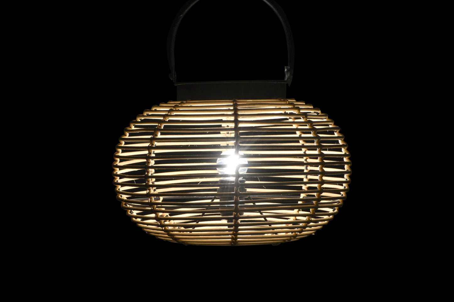 LAMPARA SOBREMESA BAMBU METAL 34X34X60 NATURAL