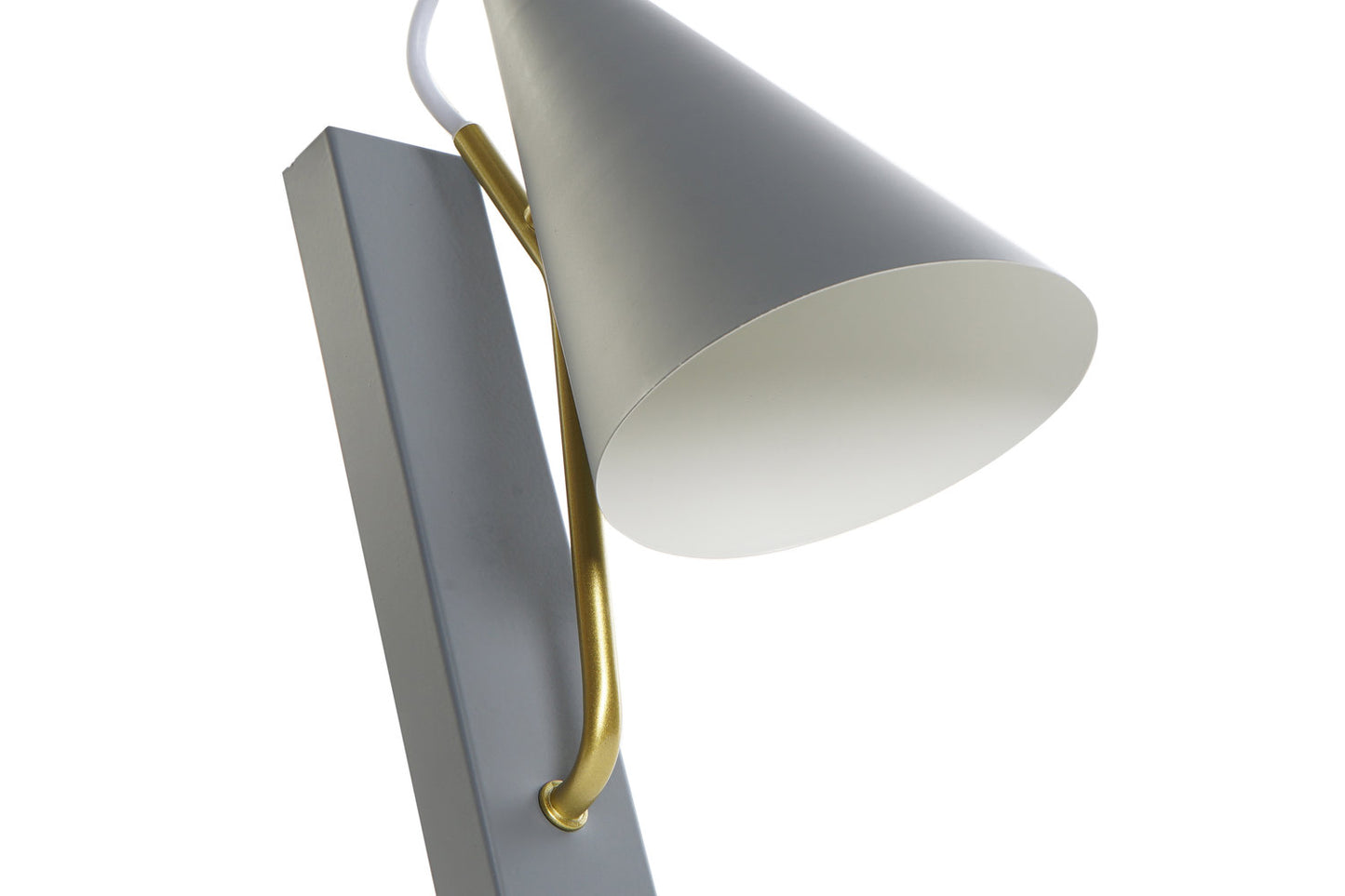 LAMPARA APLIQUE METAL 12X25X29 E27 GRIS CLARO
