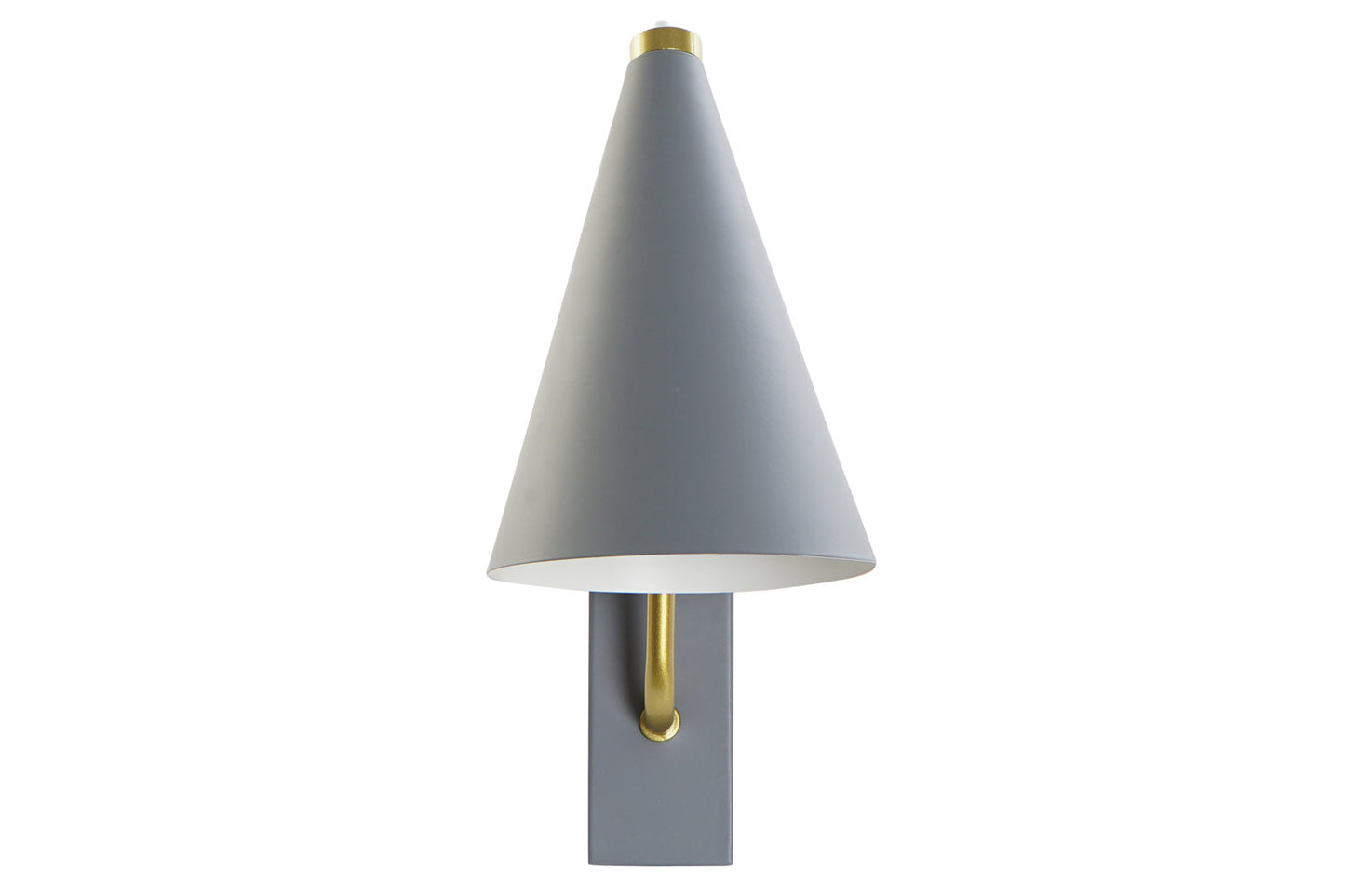 LAMPARA APLIQUE METAL 12X25X29 E27 GRIS CLARO