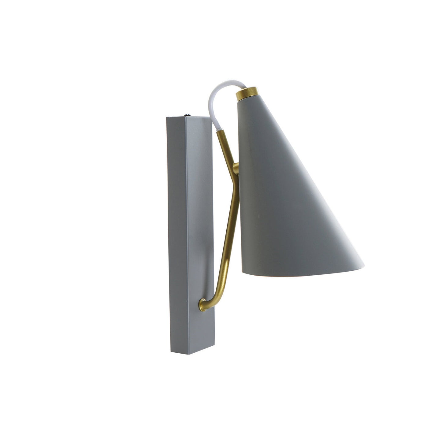 LAMPARA APLIQUE METAL 12X25X29 E27 GRIS CLARO
