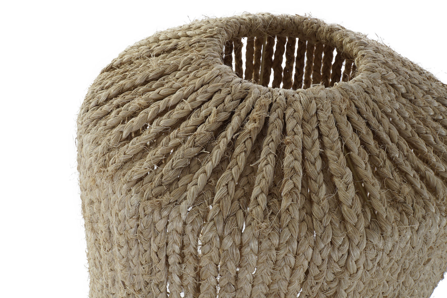 PANTALLA FIBRA METAL 40X40X50 NATURAL