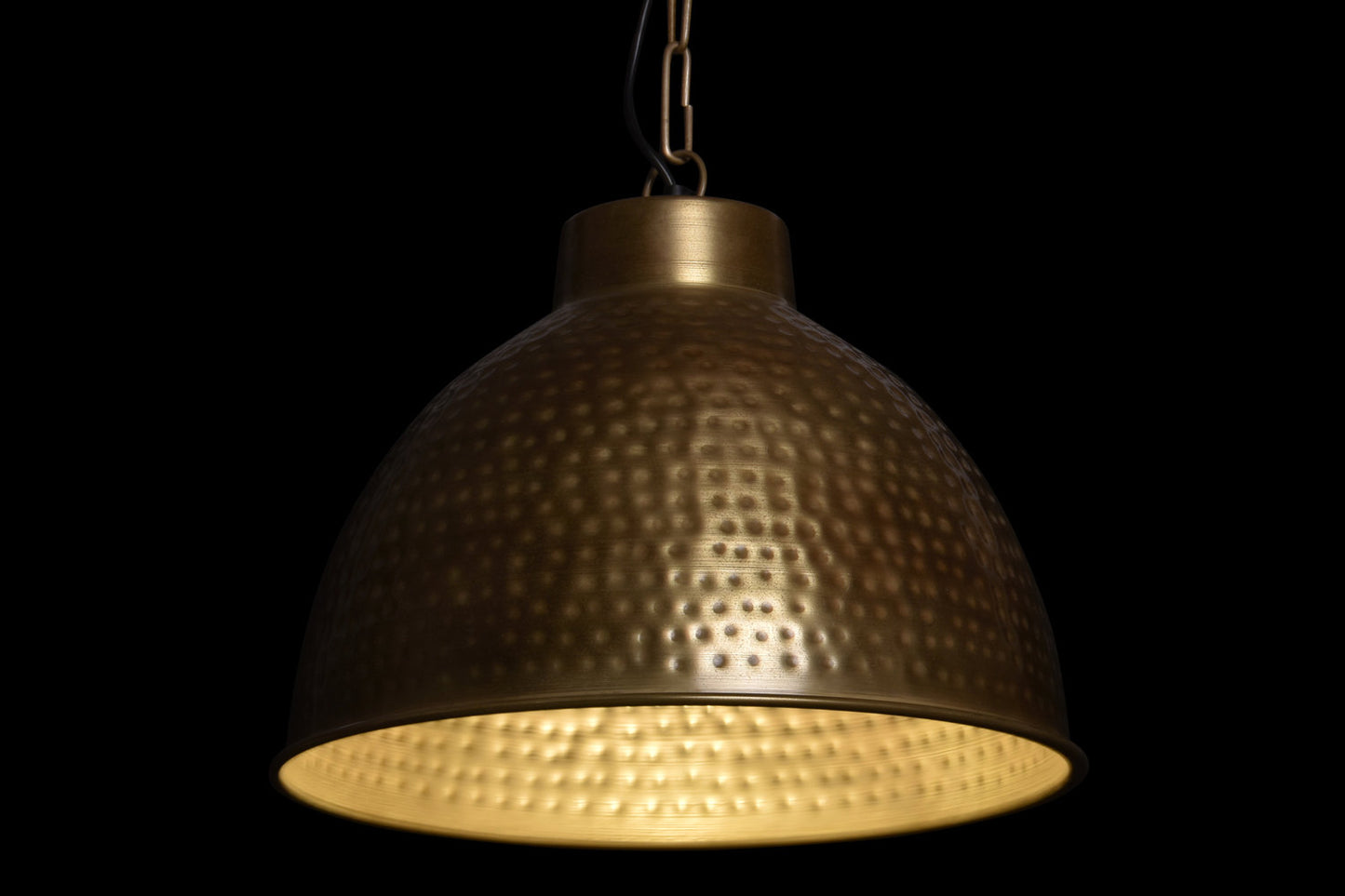 LAMPARA TECHO METAL 41X41X34 DORADO