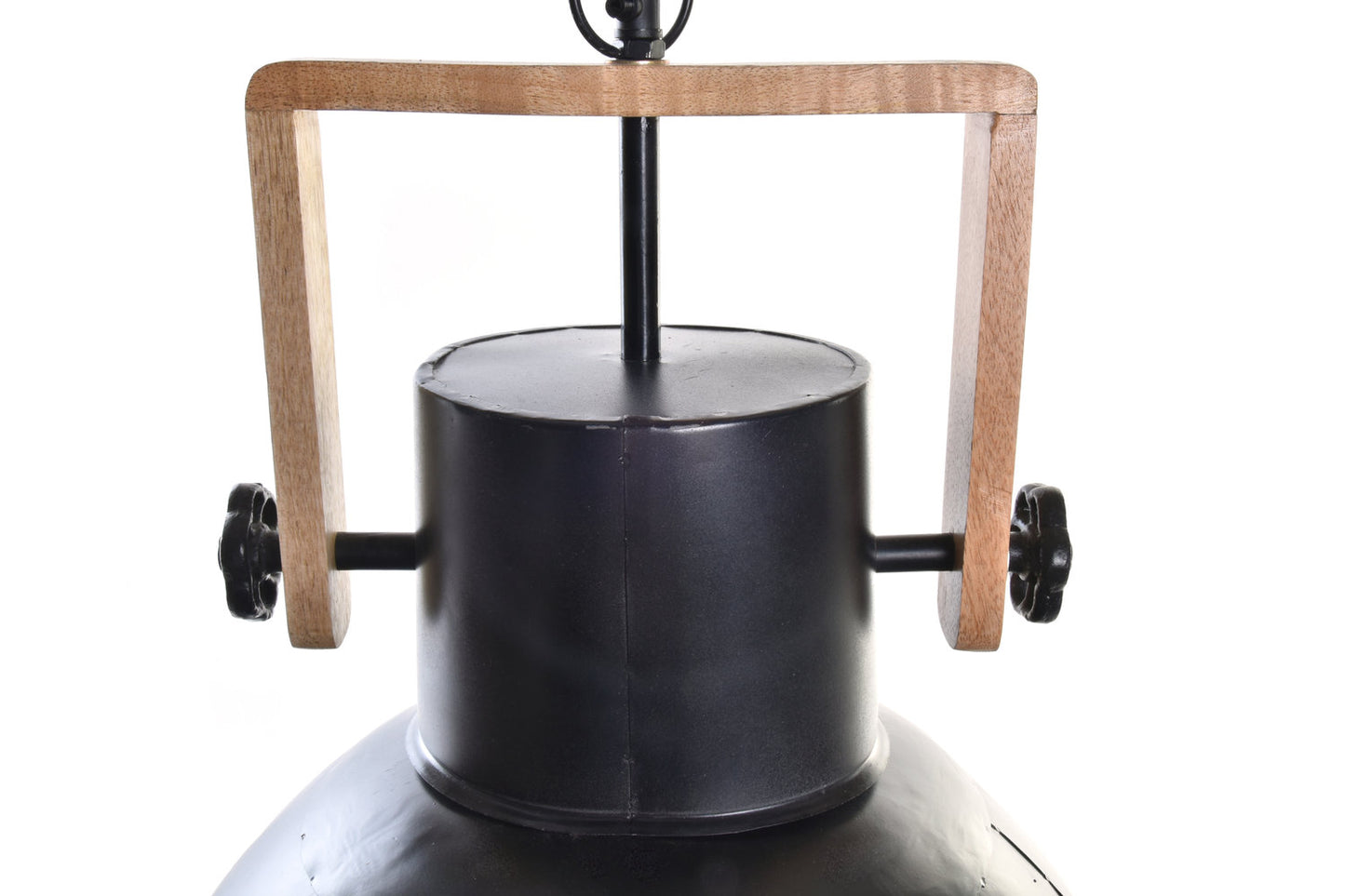 LAMPARA TECHO METAL MANGO 40X40X49 NEGRO