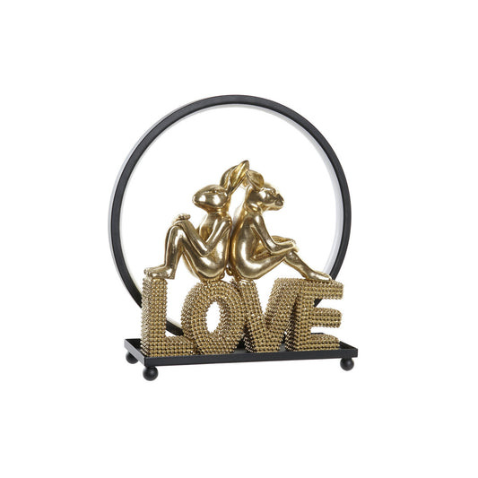 DECORACION LUMINOSA RESINA 30X11X31:5 LOVE CONEJIT