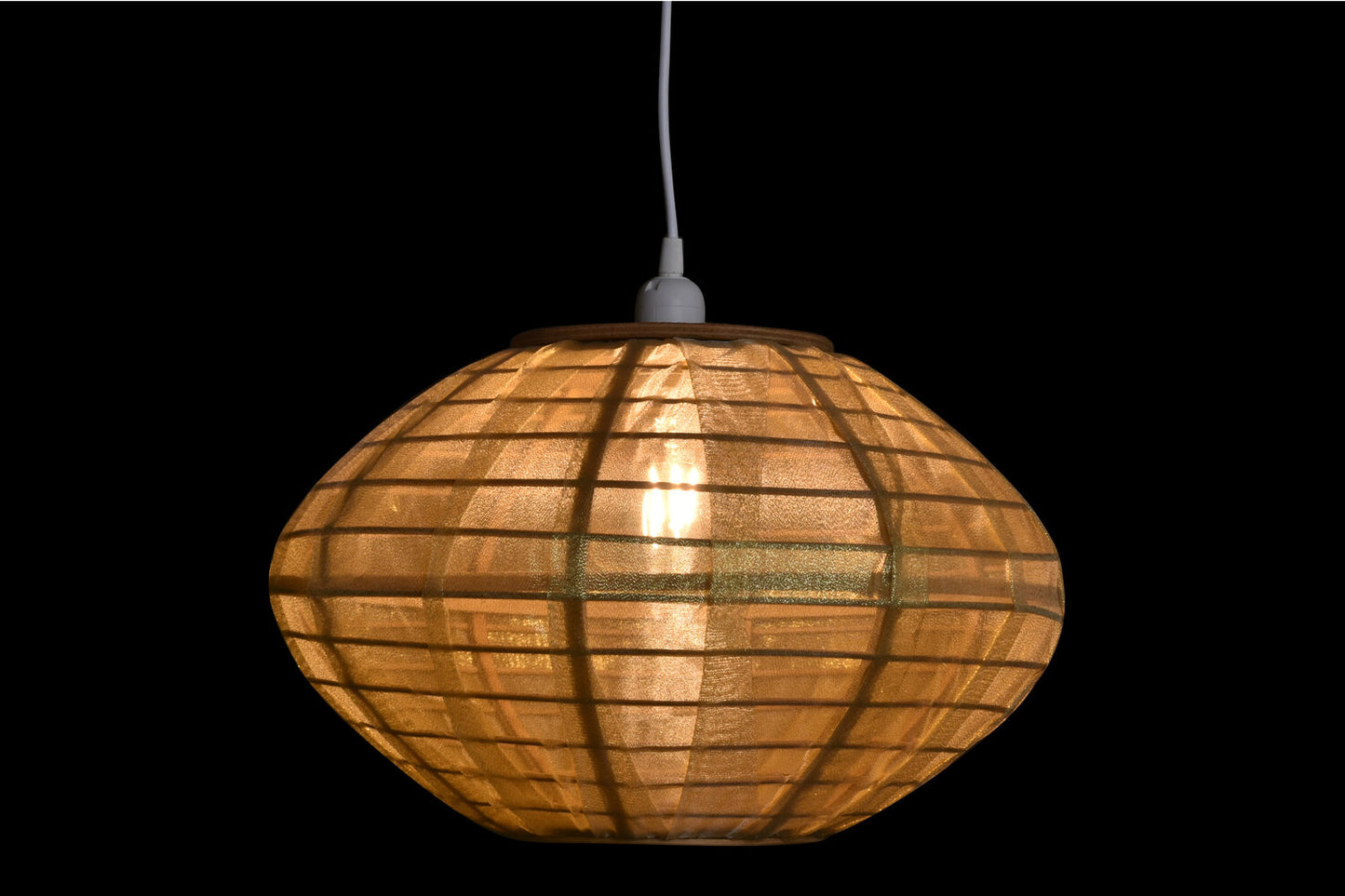 LAMPARA TECHO BAMBU 42X42X26 NATURAL MARRON