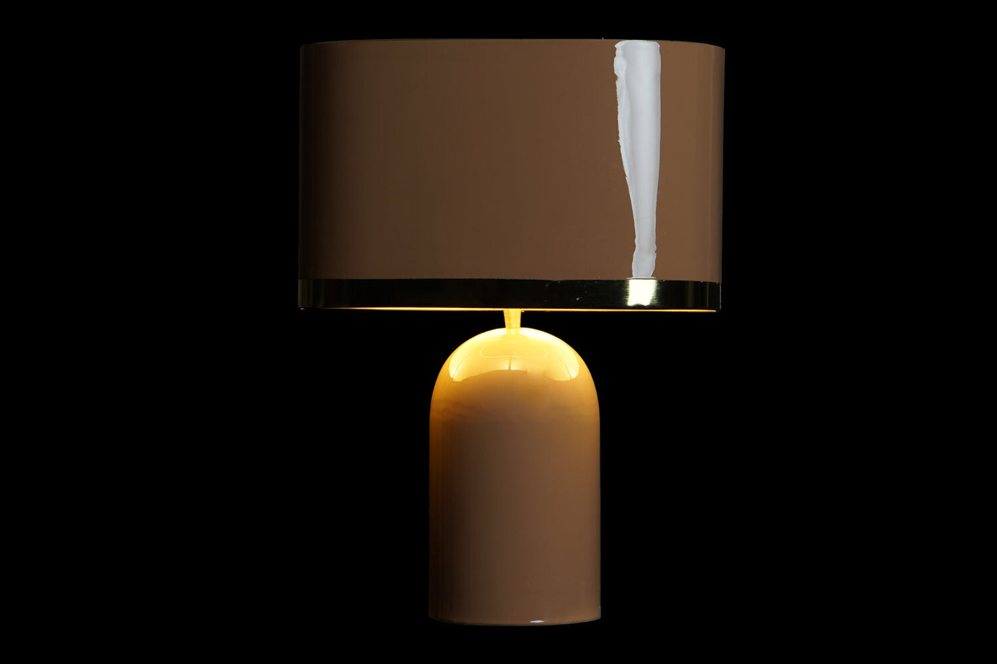 LAMPARA SOBREMESA HIERRO 37X21X52 LACADO ROSA