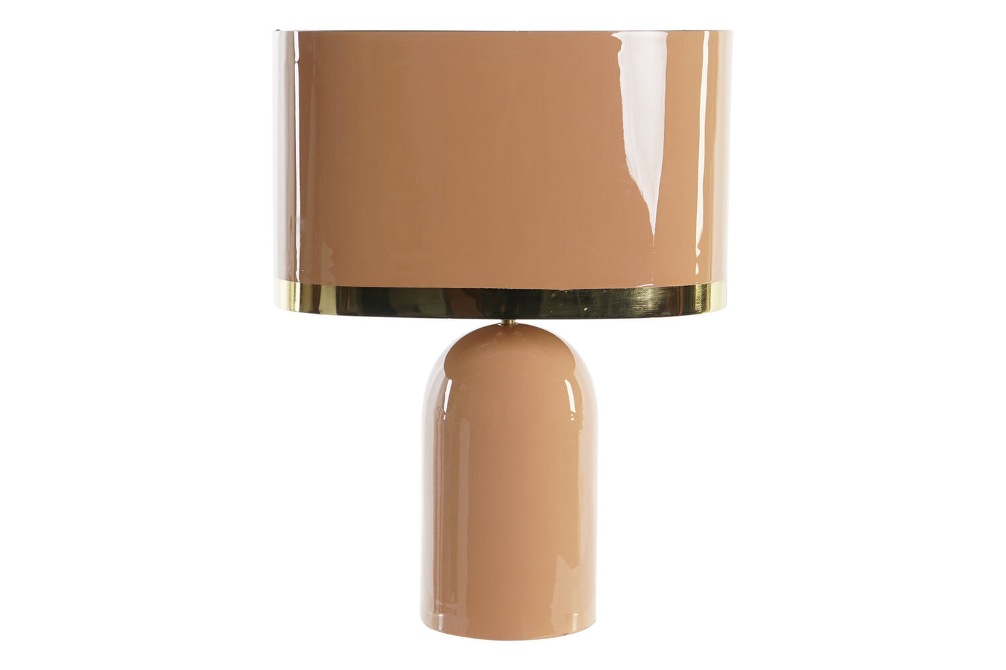 LAMPARA SOBREMESA HIERRO 37X21X52 LACADO ROSA