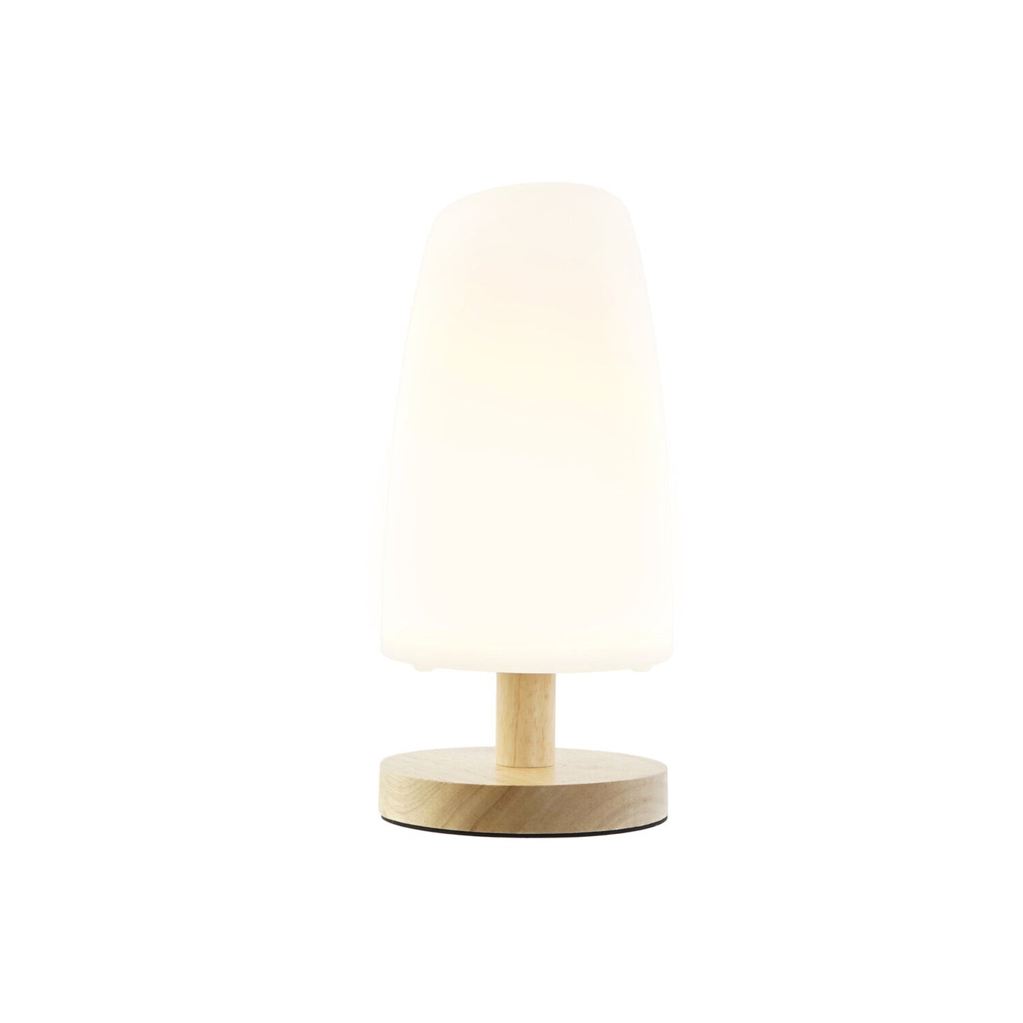 LAMPARA SOBREMESA PE MADERA 12X12X27 IP20 BLANCO