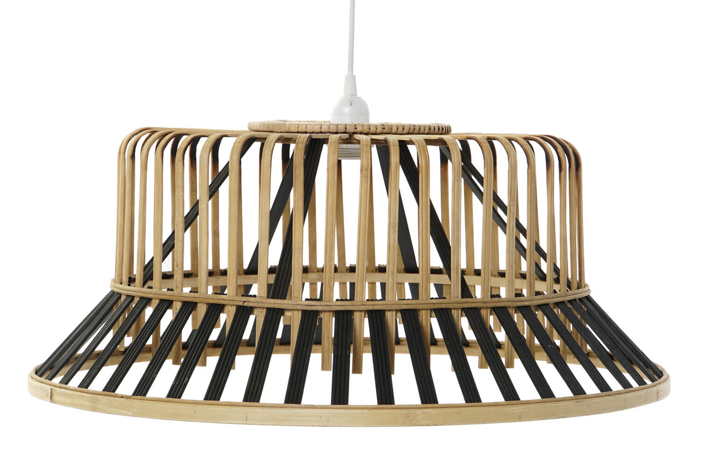 LAMPARA TECHO BAMBU 60X60X30 NATURAL MARRON