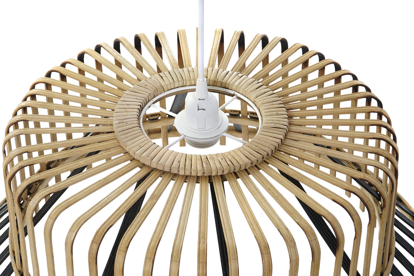 LAMPARA TECHO BAMBU 60X60X30 NATURAL MARRON