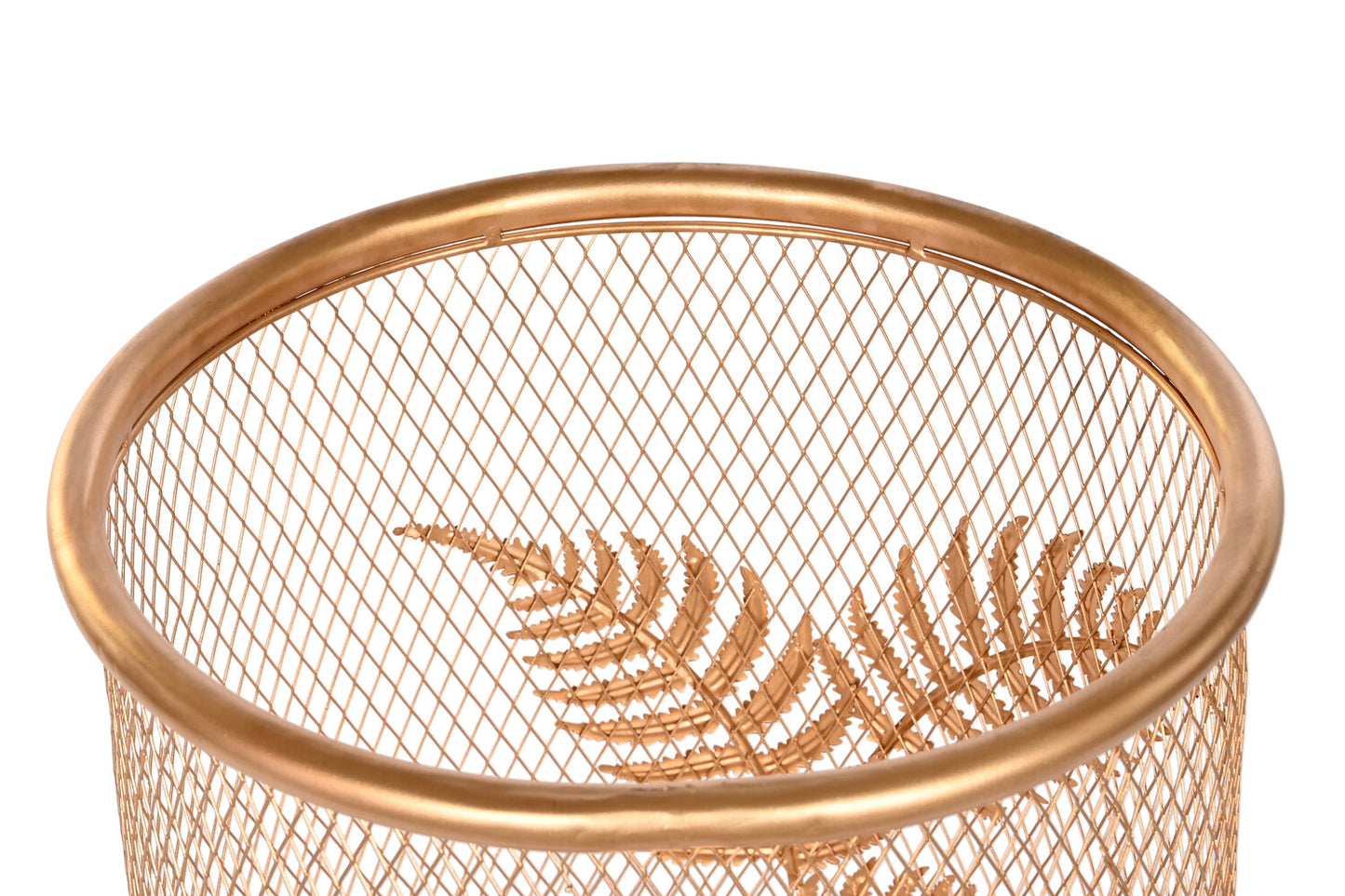 LAMPARA SOBREMESA METAL PINO 32X32X90 HOJA DORADO