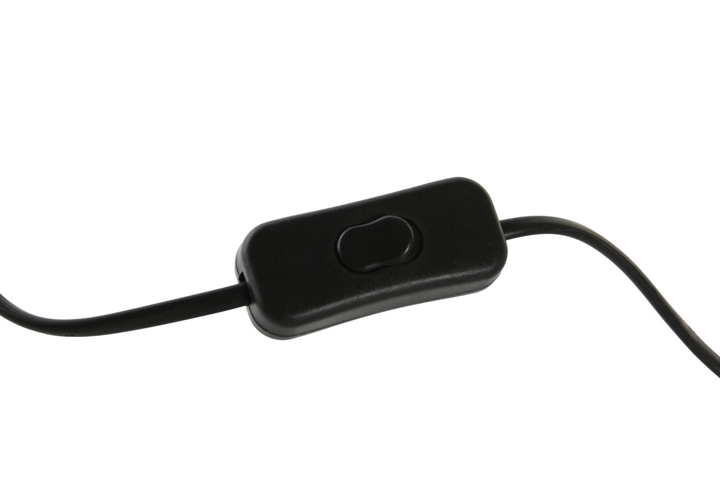 LAMPARA SOBREMESA HIERRO ALGODON 39X39X38 NEGRO