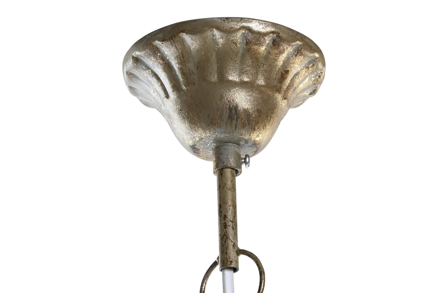 LAMPARA TECHO METAL ACRILICO 37X37X38 DORADO