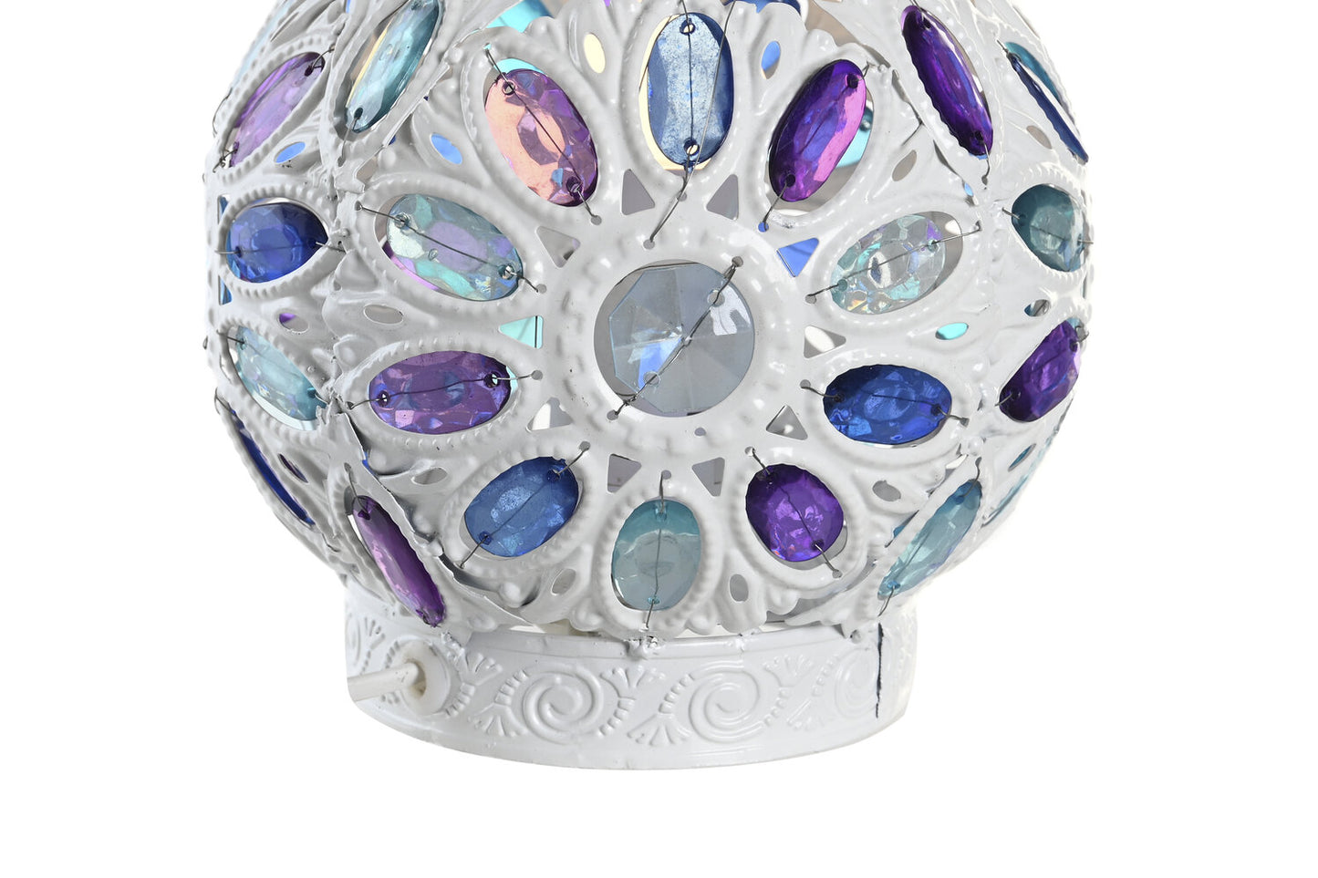 LAMPARA SOBREMESA METAL ACRILICO 19X19X33 FLOR