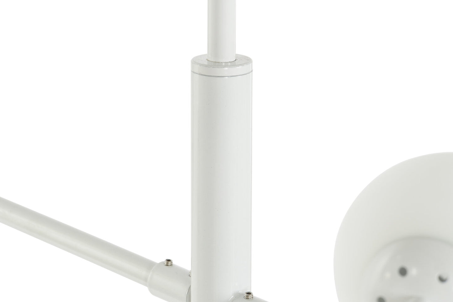 LAMPARA TECHO METAL CRISTAL 96X73X50 BOLAS BLANCO