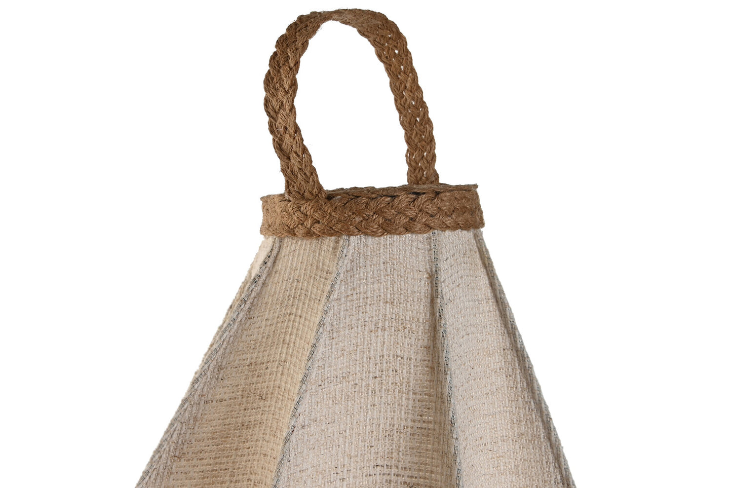 LAMPARA PIE LINO CUERDA 38X38X100 NATURAL