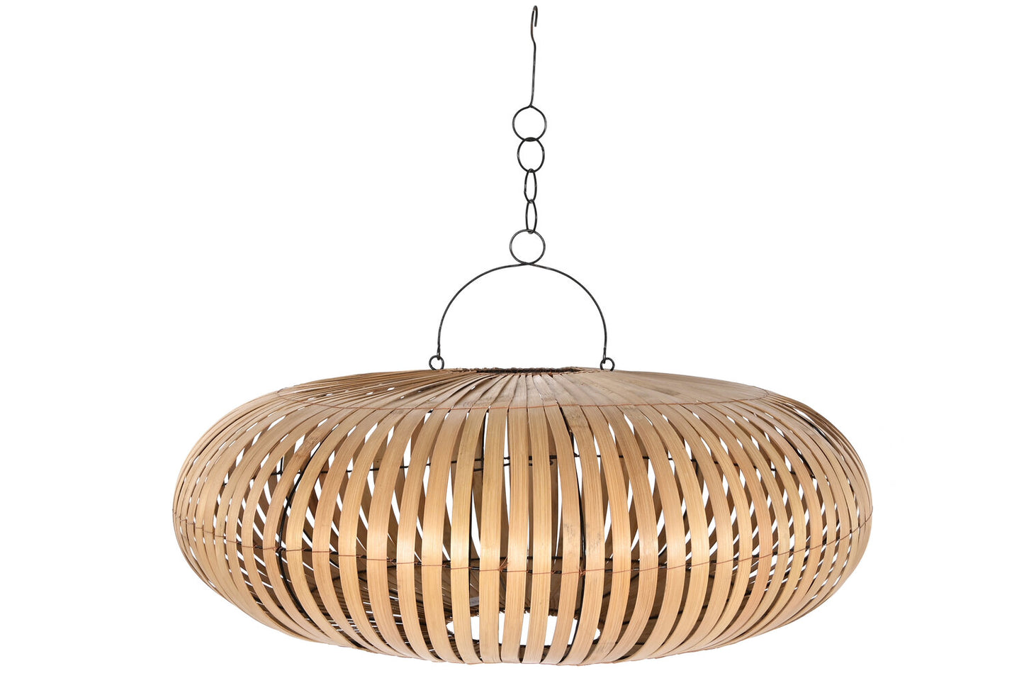 PANTALLA BAMBU 80X80X33 TECHO NATURAL