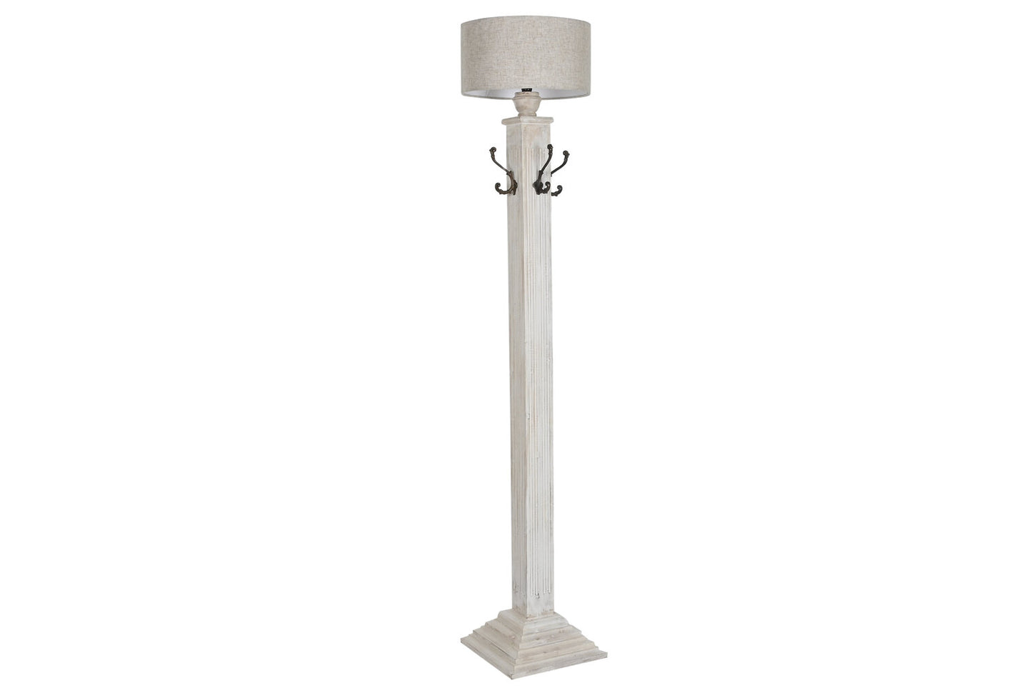 LAMPARA PIE MANGO METAL 42X42X200 PERCHERO DECAPE