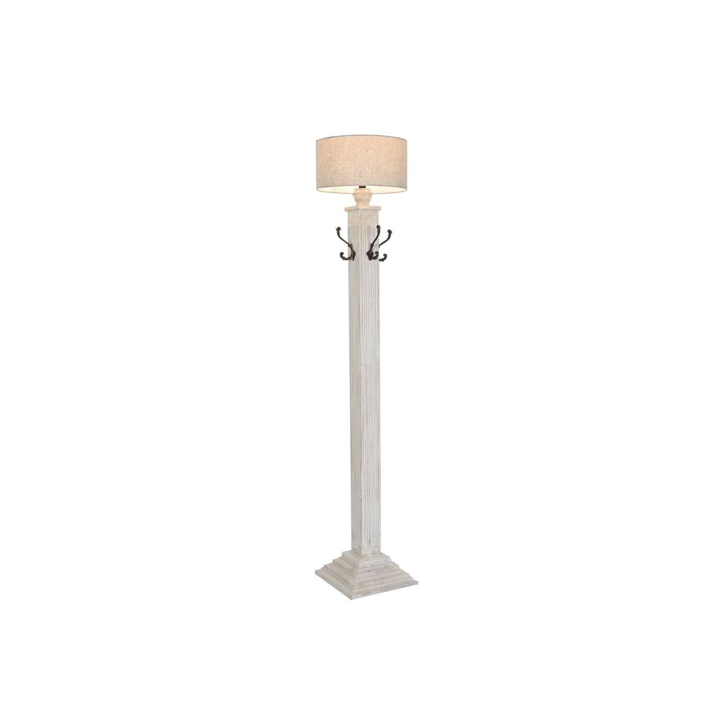 LAMPARA PIE MANGO METAL 42X42X200 PERCHERO DECAPE