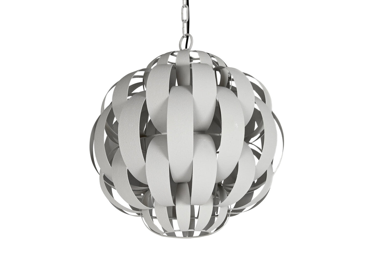 LAMPARA TECHO METAL 50X50X53 RUGOSO BEIGE