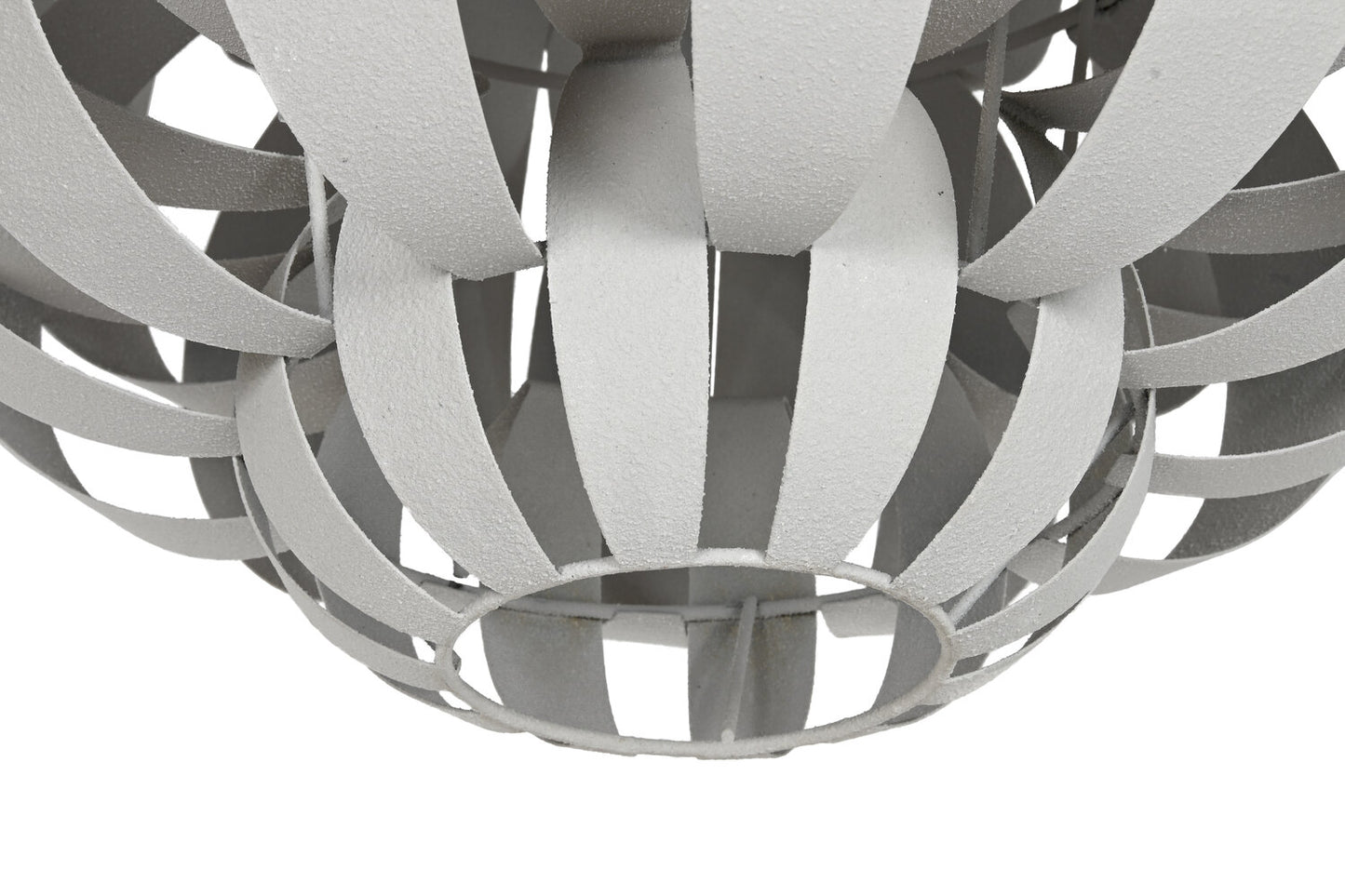 LAMPARA TECHO METAL 50X50X53 RUGOSO BEIGE