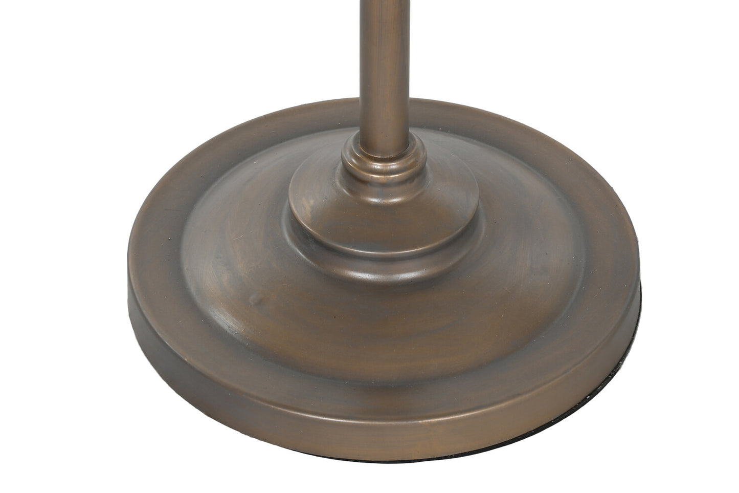 LAMPARA PIE METAL FIBRA 41X41X156 MARRON