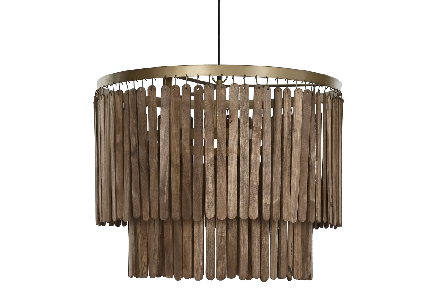 LAMPARA TECHO MANGO METAL 60X60X48 DORADO