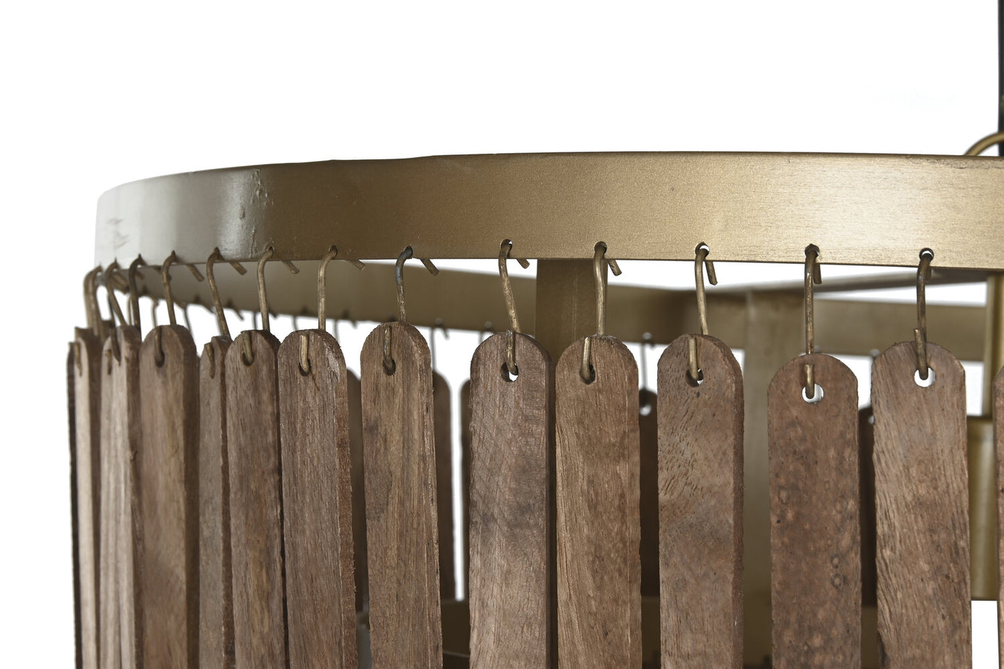 LAMPARA TECHO MANGO METAL 60X60X48 DORADO