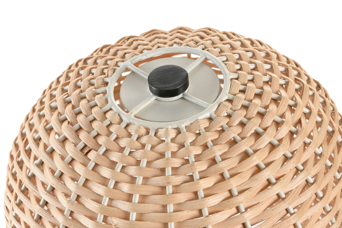 LAMPARA SOBREMESA RATAN 25X25X41 BEIGE