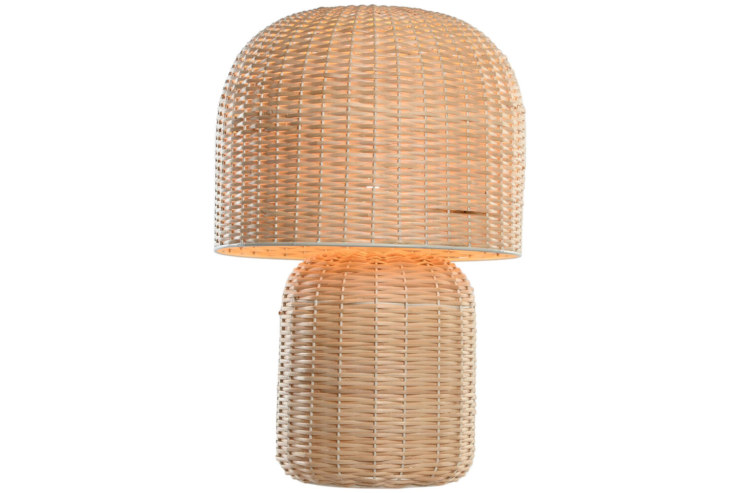 LAMPARA SOBREMESA RATAN 40X40X61 BEIGE