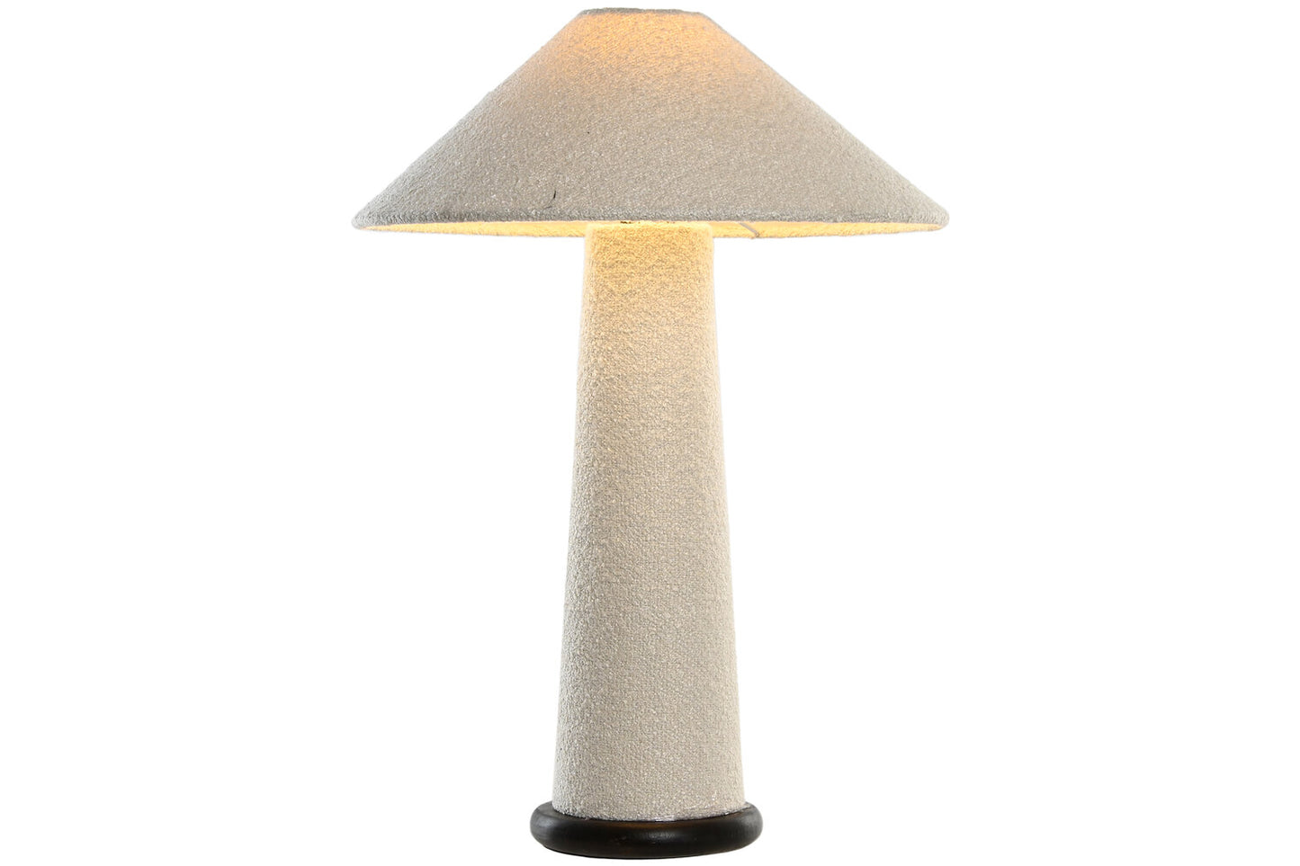 LAMPARA SOBREMESA METAL POLIESTER 40X40X59 BUCLE