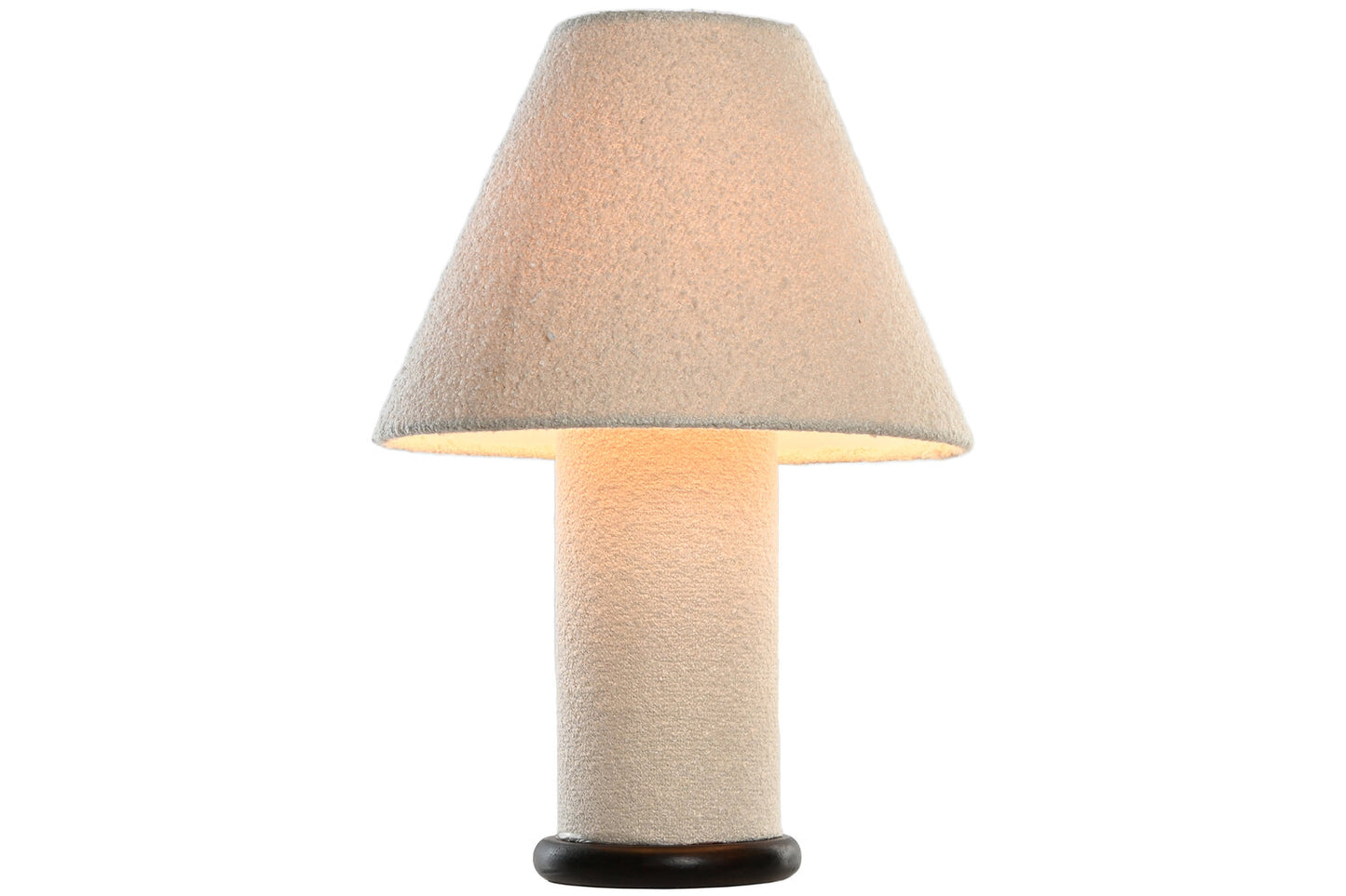 LAMPARA SOBREMESA METAL POLIESTER 37X37X48 BUCLE