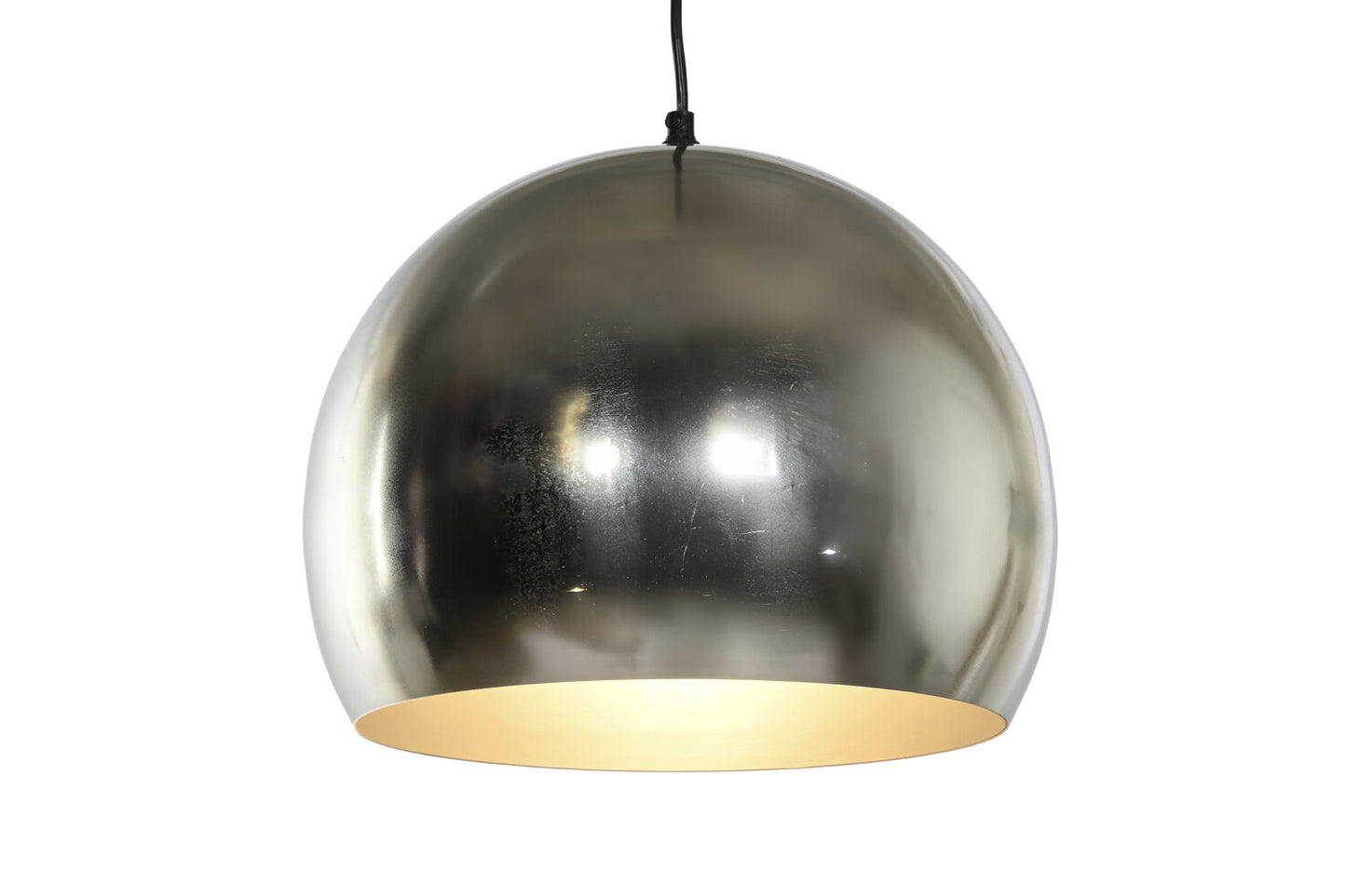 LAMPARA TECHO METAL 32X32X28 CROMADO PLATEADO