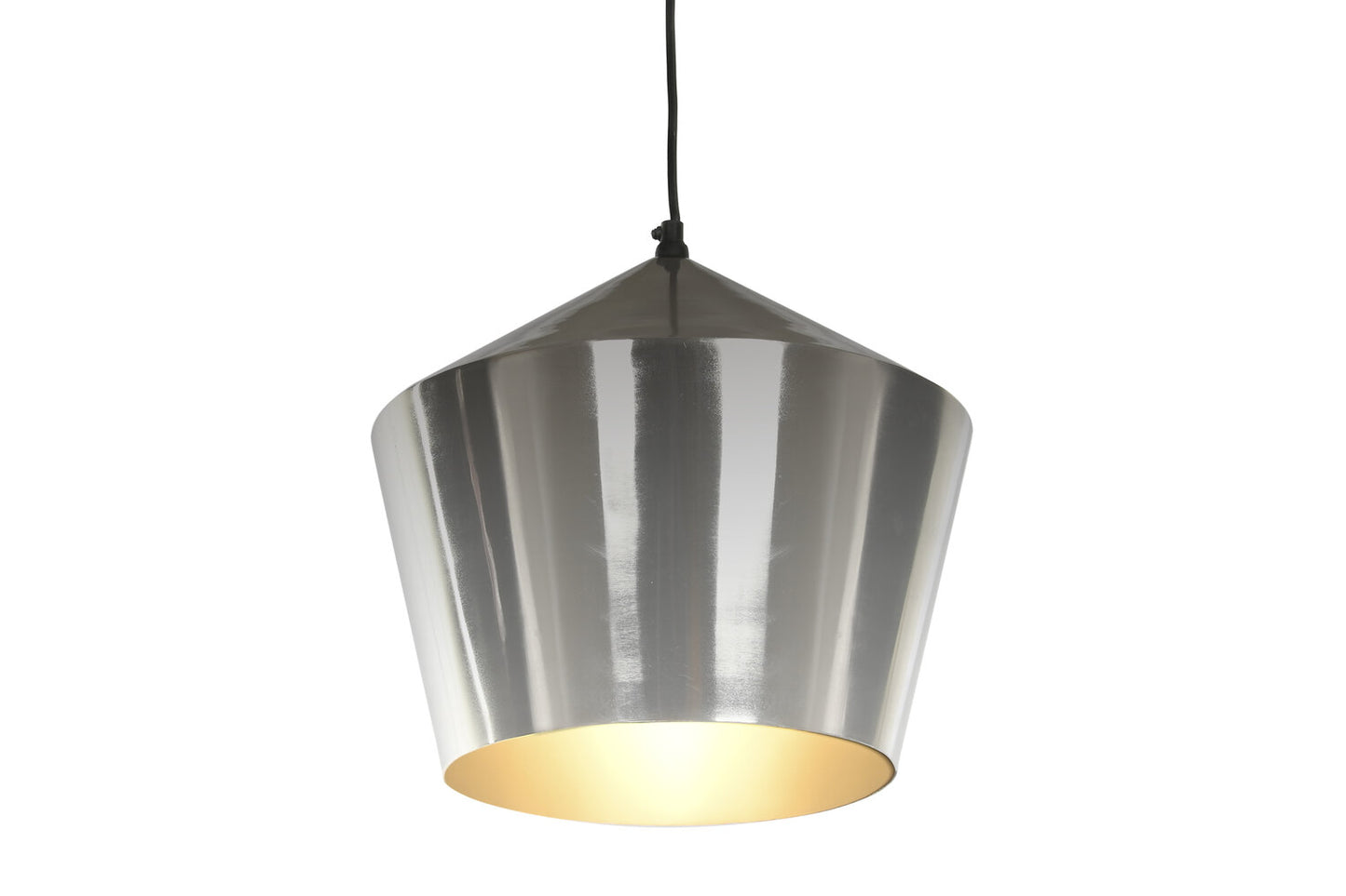 LAMPARA TECHO METAL 35X35X32 CROMADO PLATEADO
