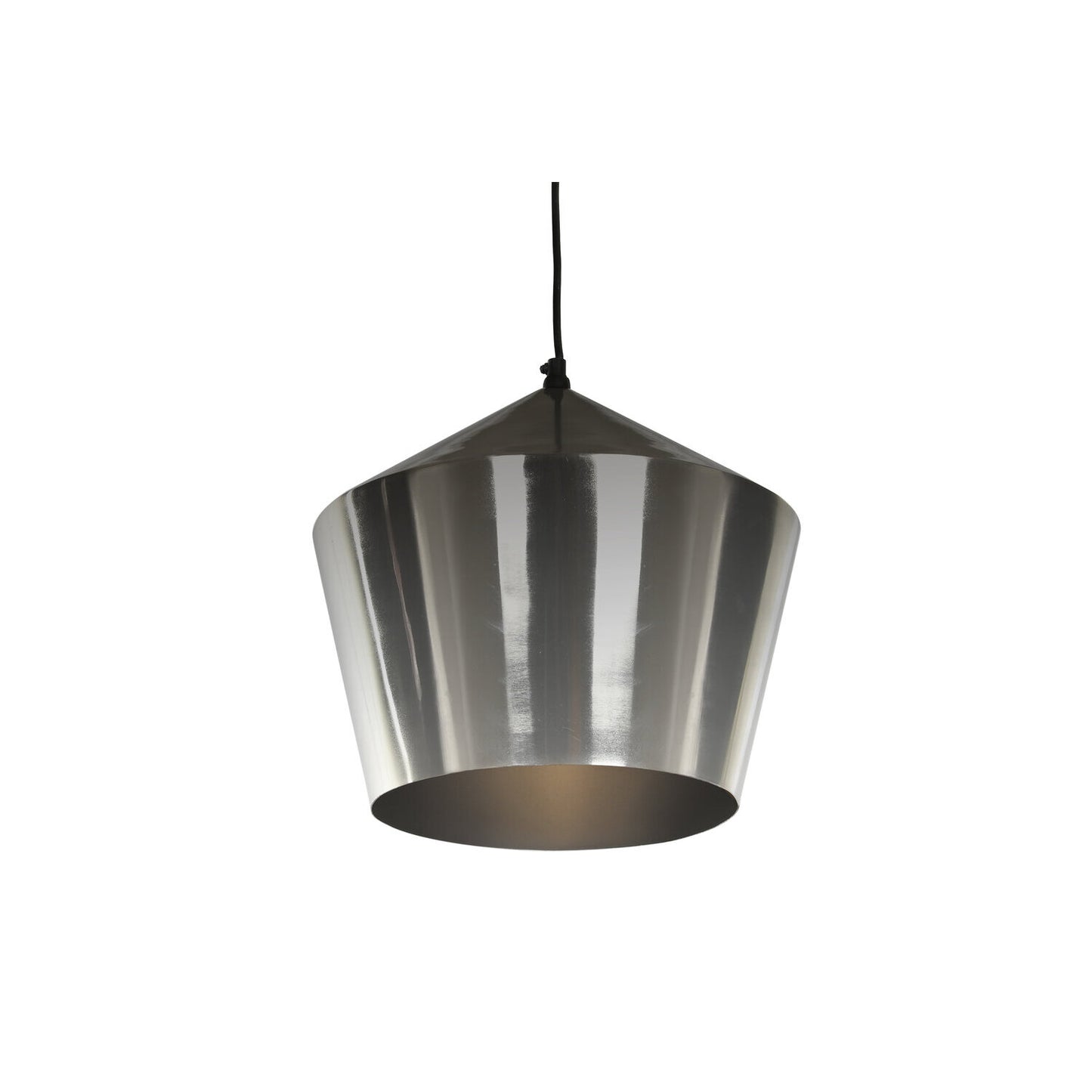 LAMPARA TECHO METAL 35X35X32 CROMADO PLATEADO