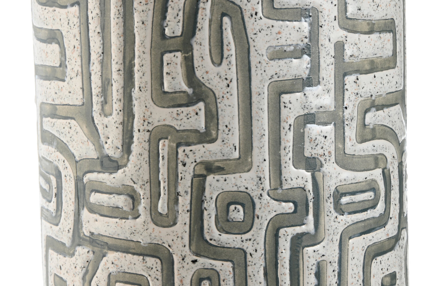 LAMPARA SOBREMESA CERAMICA LINO 42X42X73 BLANCO