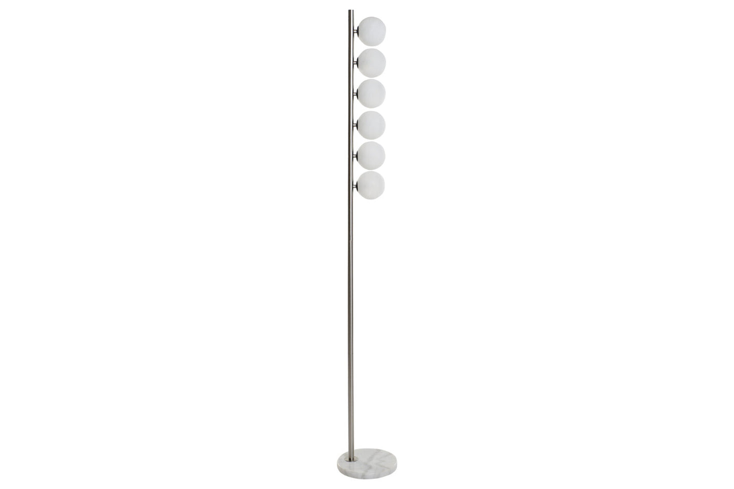 LAMPARA PIE METAL CRISTAL 22X22X162 CROMADO