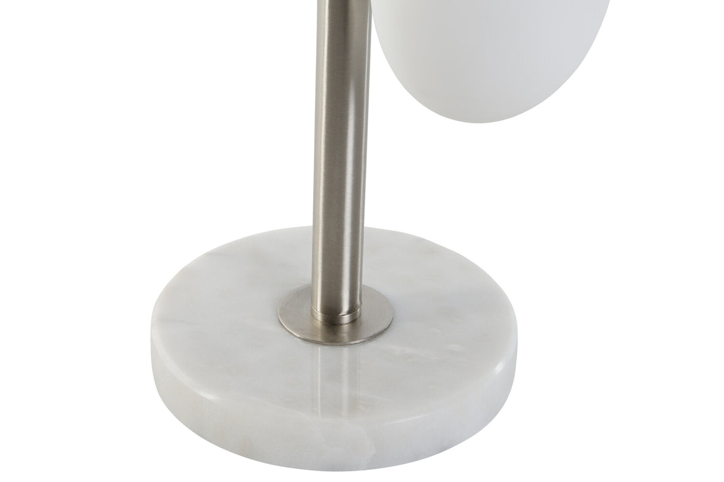 LAMPARA PIE MARMOL CRISTAL 20X20X81 BOLA