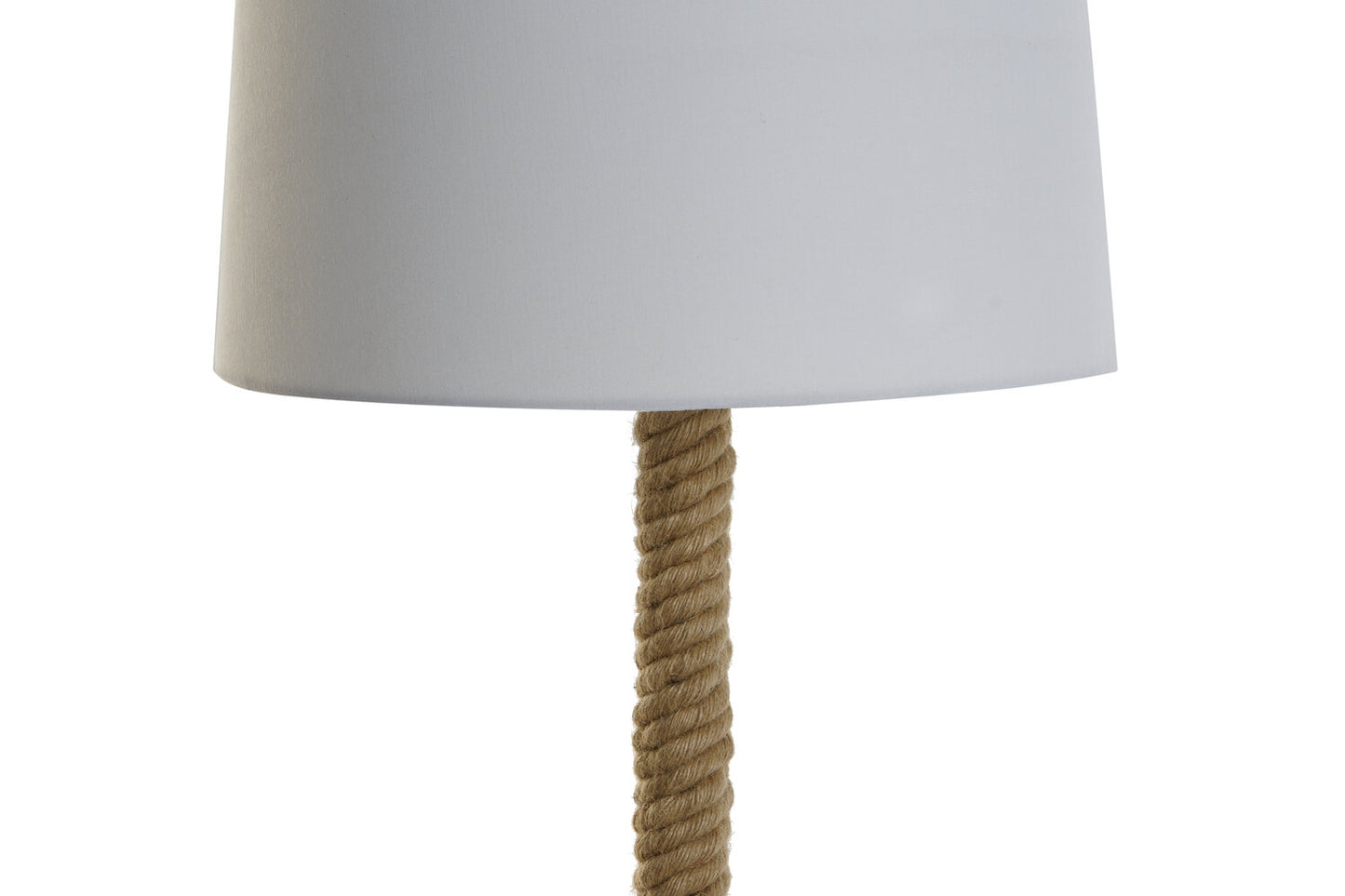 LAMPARA PIE METAL CUERDA 42X42X151