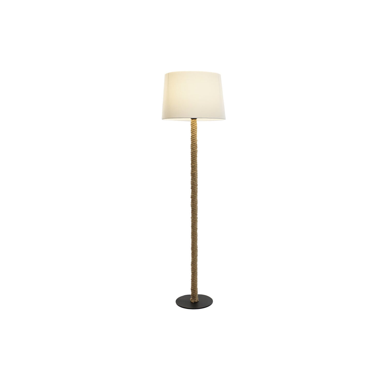 LAMPARA PIE METAL CUERDA 42X42X151