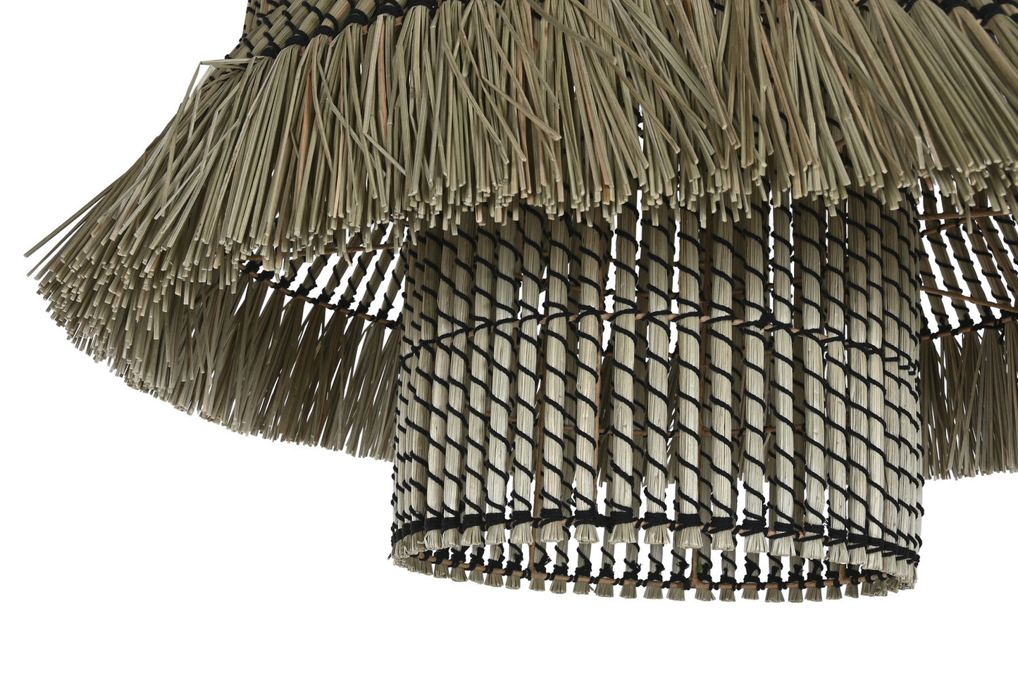 LAMPARA TECHO FIBRAS NATURALES 74X74X65