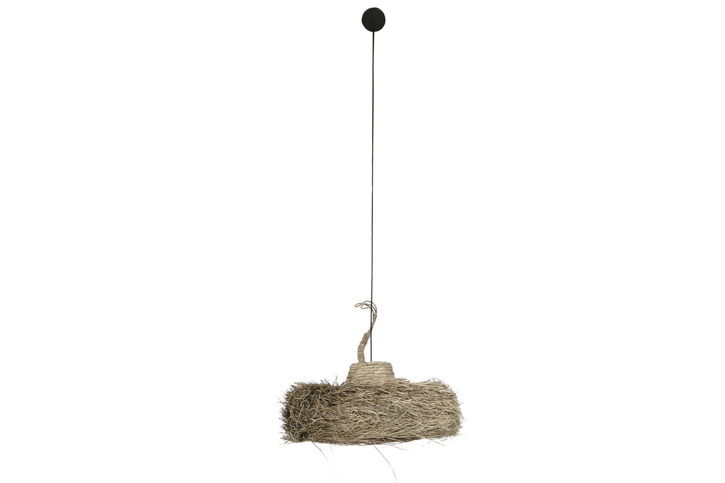 LAMPARA TECHO FIBRAS NATURALES 70X70X33