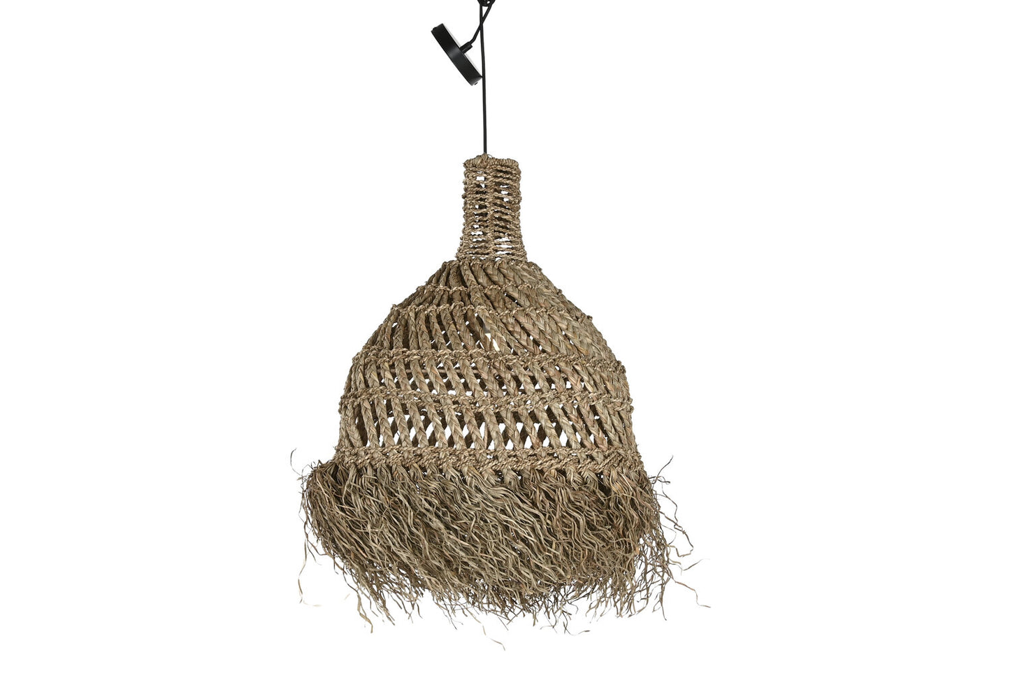 LAMPARA TECHO FIBRAS NATURALES 55X55X77