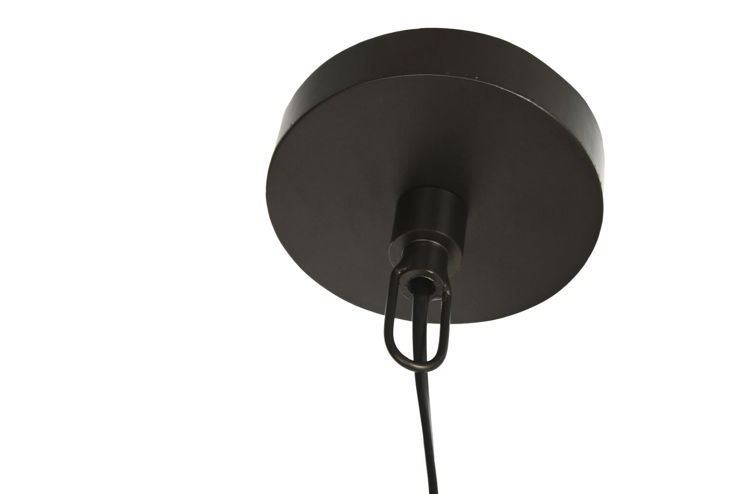 LAMPARA TECHO TECA HIERRO 65X65X50 HECHO A MANO