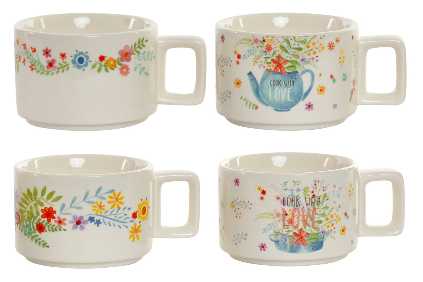 CAFE SET 4 DOLOMITE 13:5X10:5X25 260 COOK WITH LOV