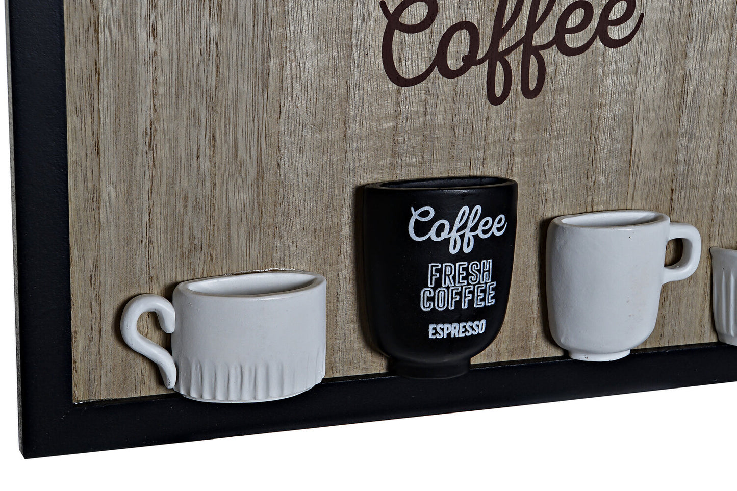 PERCHERO PARED MADERA RESINA 41X3X41 MARRON