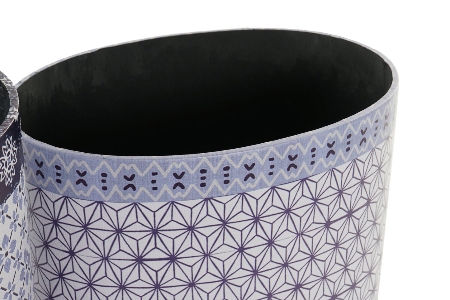 PAPELERA SET 2 LIENZO MADERA 31:5X23X35:3 AZUL