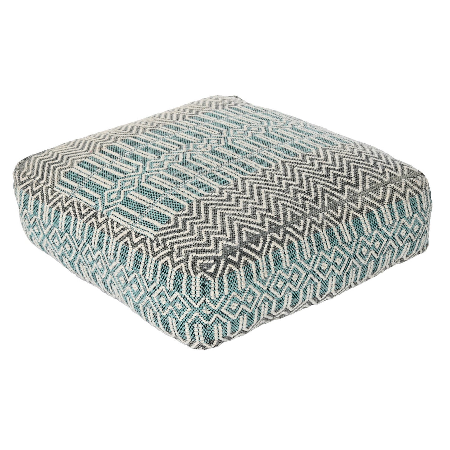 COJIN SUELO ALGODON 60X60X25 6300 GR: RAYAS AZUL