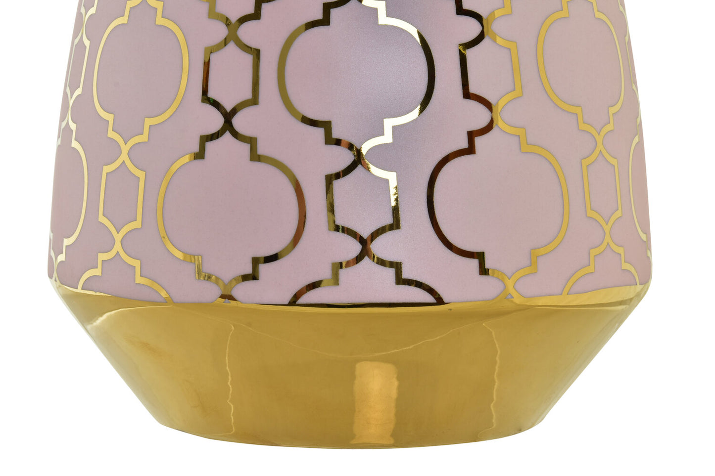 JARRON PORCELANA 18X18X24 CROMADO ROSA