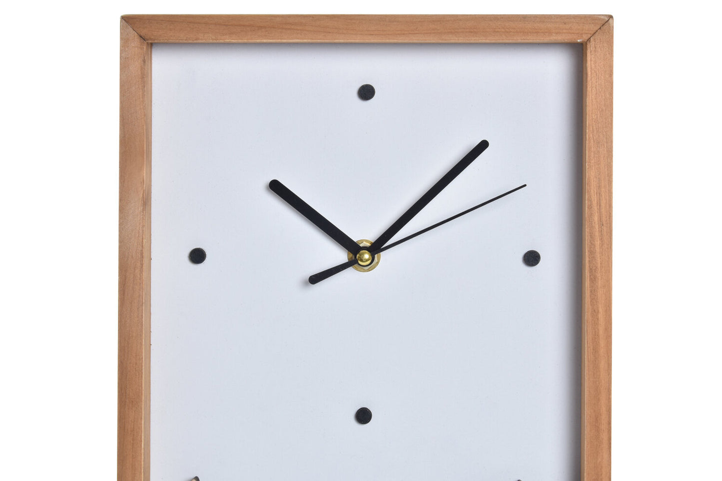 RELOJ PARED MADERA 20X4X30 CASAS BLANCO